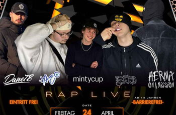 Foto von vier jungen Rappern