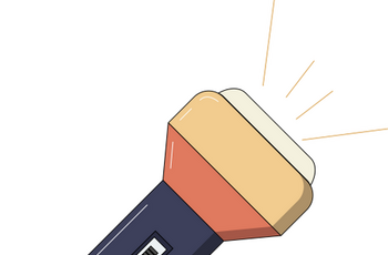 Zeichnung einer Taschenlampe