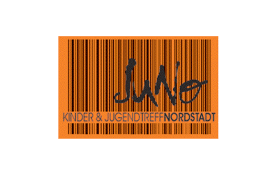 Logo Jugenndhaus JuNo (orange und schwarz)